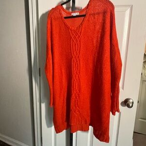 Beautiful, oversized, cotton sweater lightweight